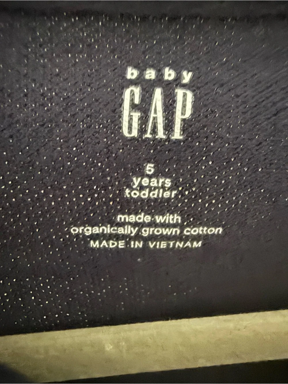 GAP Navy Blue Kids Polo with Tan Bear Patch